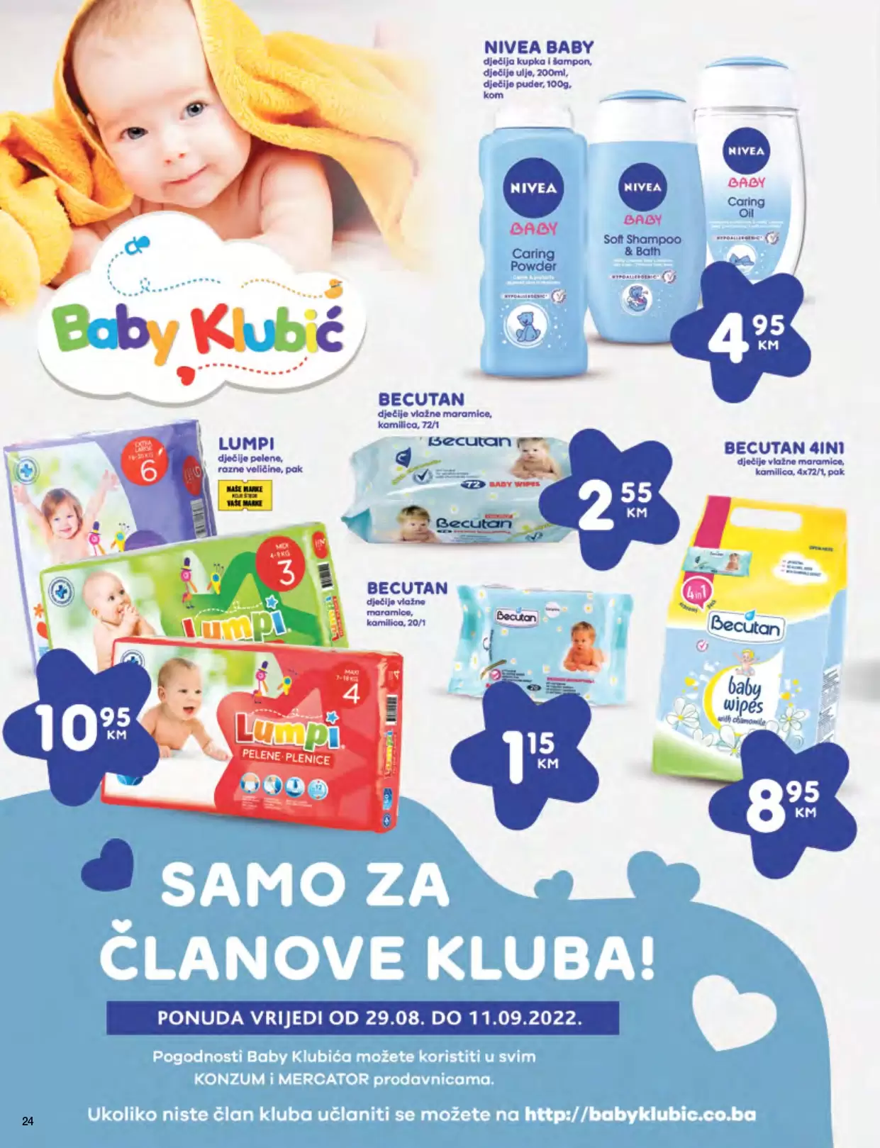 Mercator katalog SUPER SNIŽENJE MERCATOR BIH avgust 2022, katalog sniženja 29.8-11.9.2022.