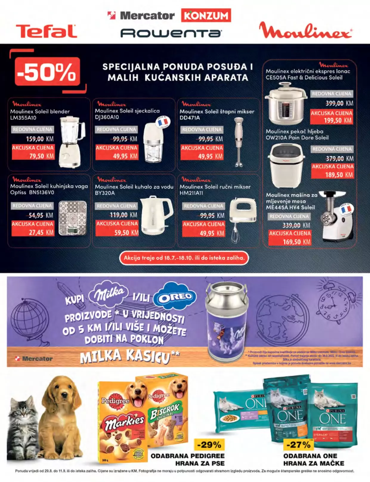 Mercator katalog SUPER SNIŽENJE MERCATOR BIH avgust 2022, katalog sniženja 29.8-11.9.2022.