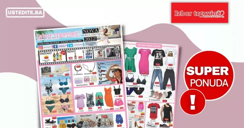 Izbor trgovine katalog avgust 2022! Akcija sniženja do 5.8.2022.