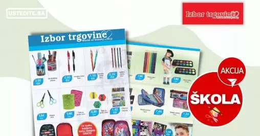Izbor trgovine ŠKOLSKI PRIBOR 2022 akcija i sniženje