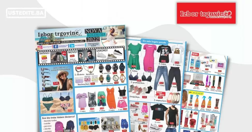 IZBOR TRGOVNE katalog ODLICNA SNIZENJA avgust 2022 akcija snizenja 13-19.8.2022.