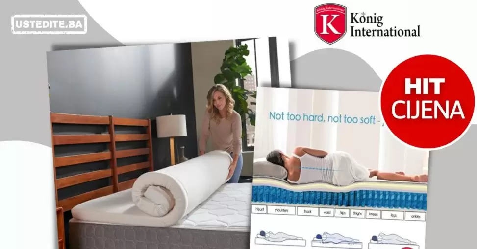 KONIG Nadmadrac HR AloeVera za dobar san! HIT SNIŽENJE!