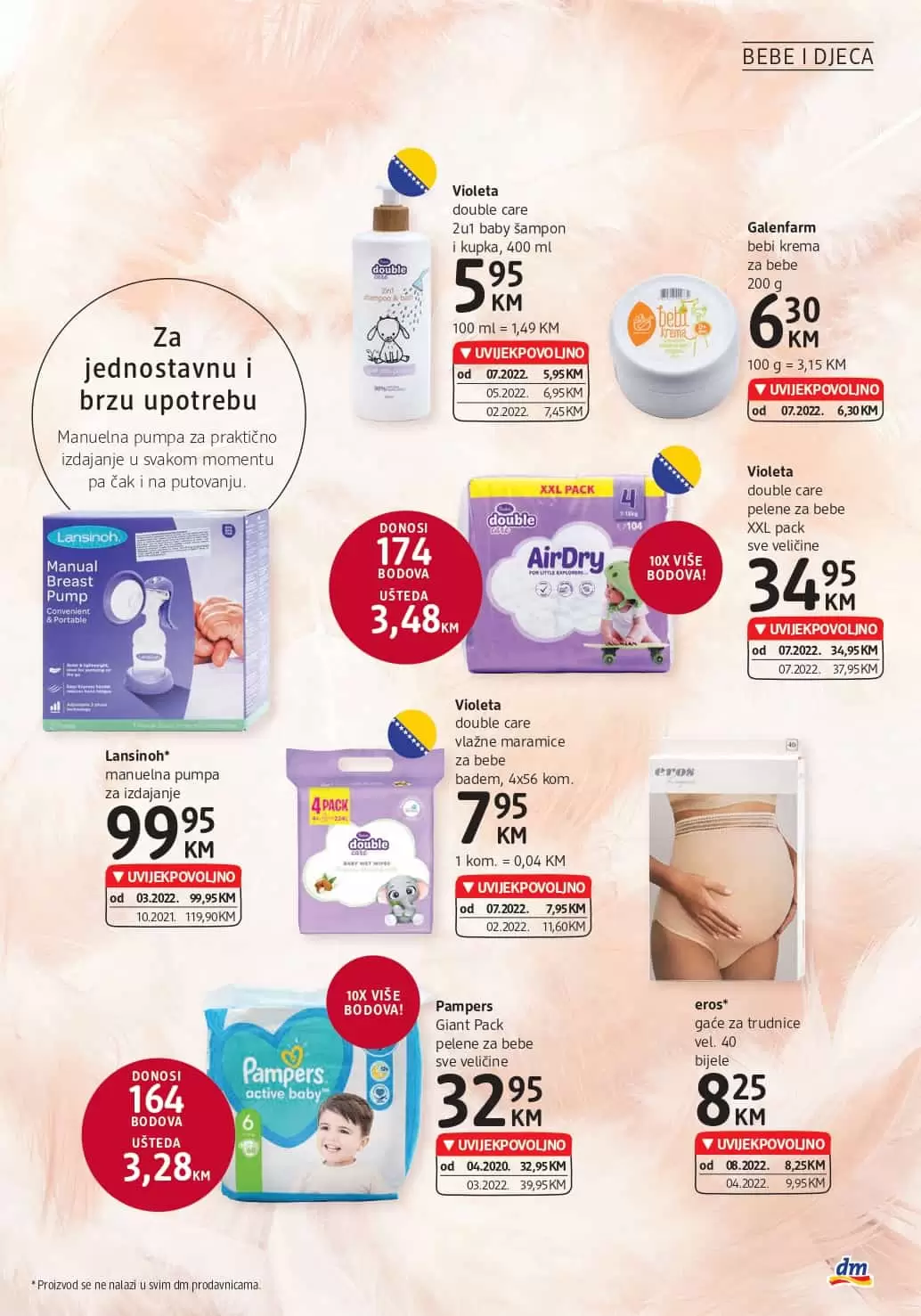 dm Katalog【 UVIJEKPOVOLJNO】avgust 2022! Akcija snizenja 3-16.8.2022.