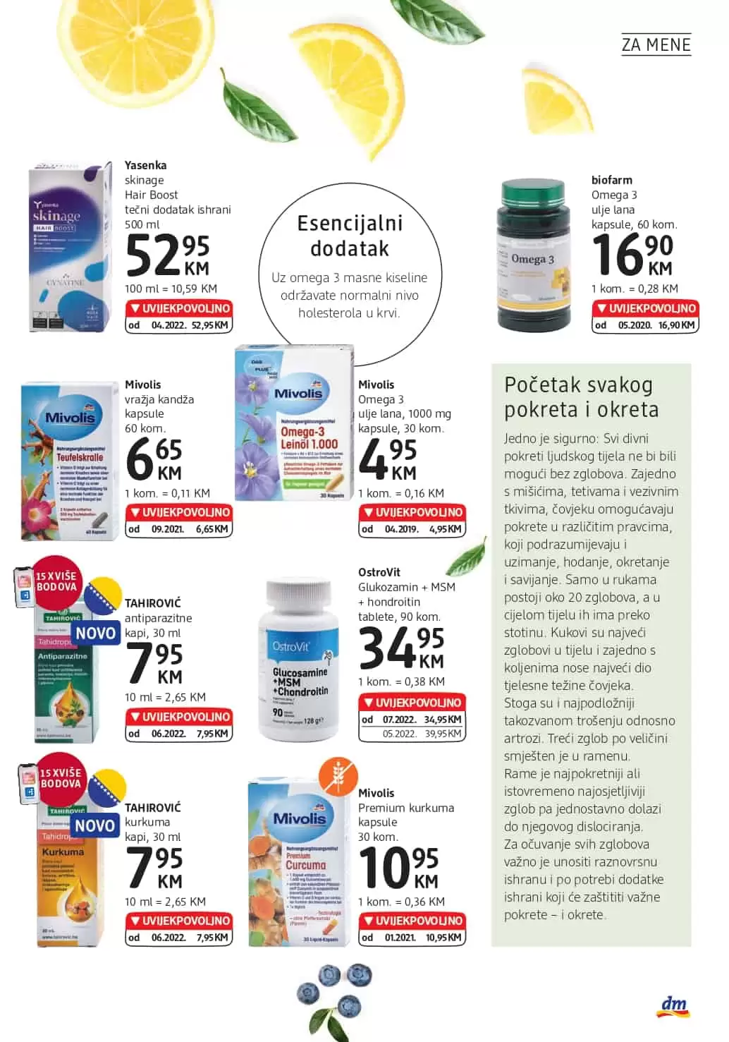 dm Katalog【 UVIJEKPOVOLJNO】avgust 2022! Akcija snizenja 3-16.8.2022.