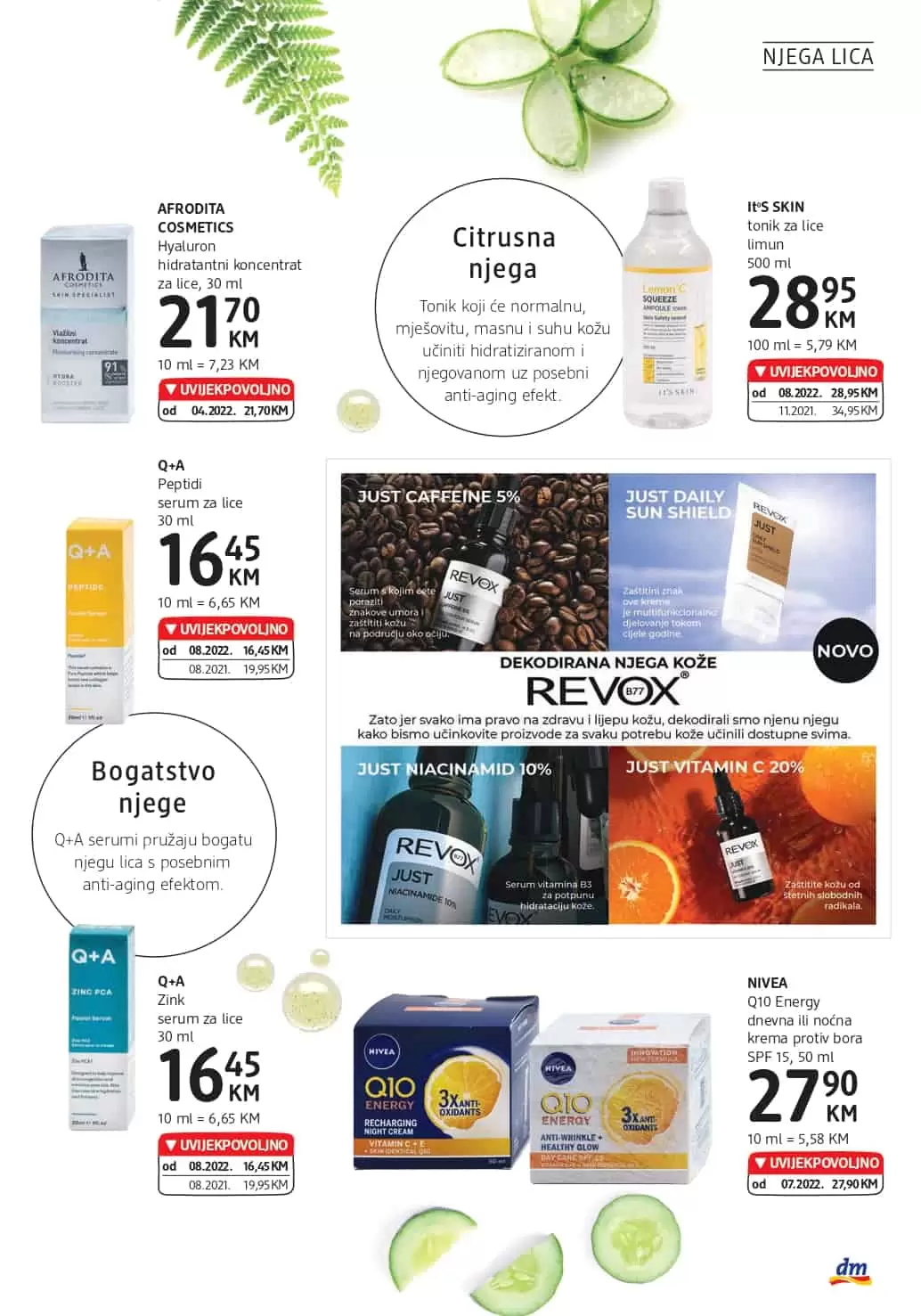 dm Katalog【 UVIJEKPOVOLJNO】avgust 2022! Akcija snizenja 3-16.8.2022.