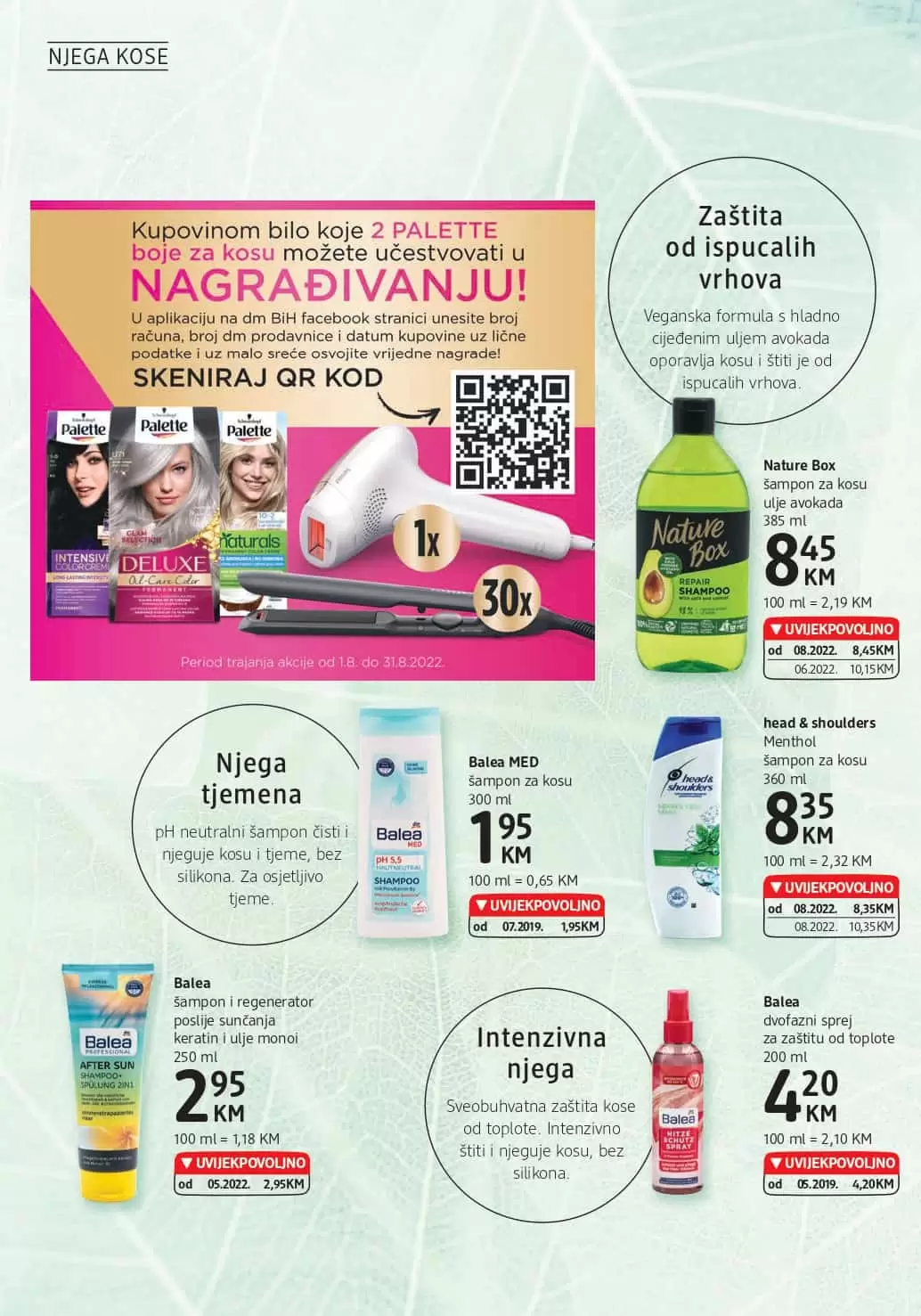 dm Katalog【 UVIJEKPOVOLJNO】avgust 2022! Akcija snizenja 3-16.8.2022.