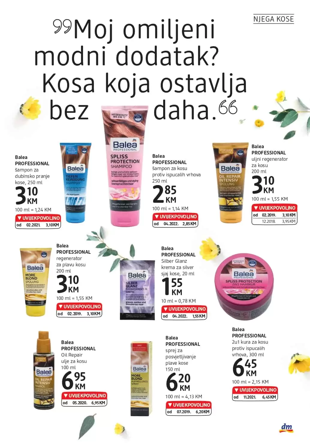 dm Katalog【 UVIJEKPOVOLJNO】avgust 2022! Akcija snizenja 3-16.8.2022.