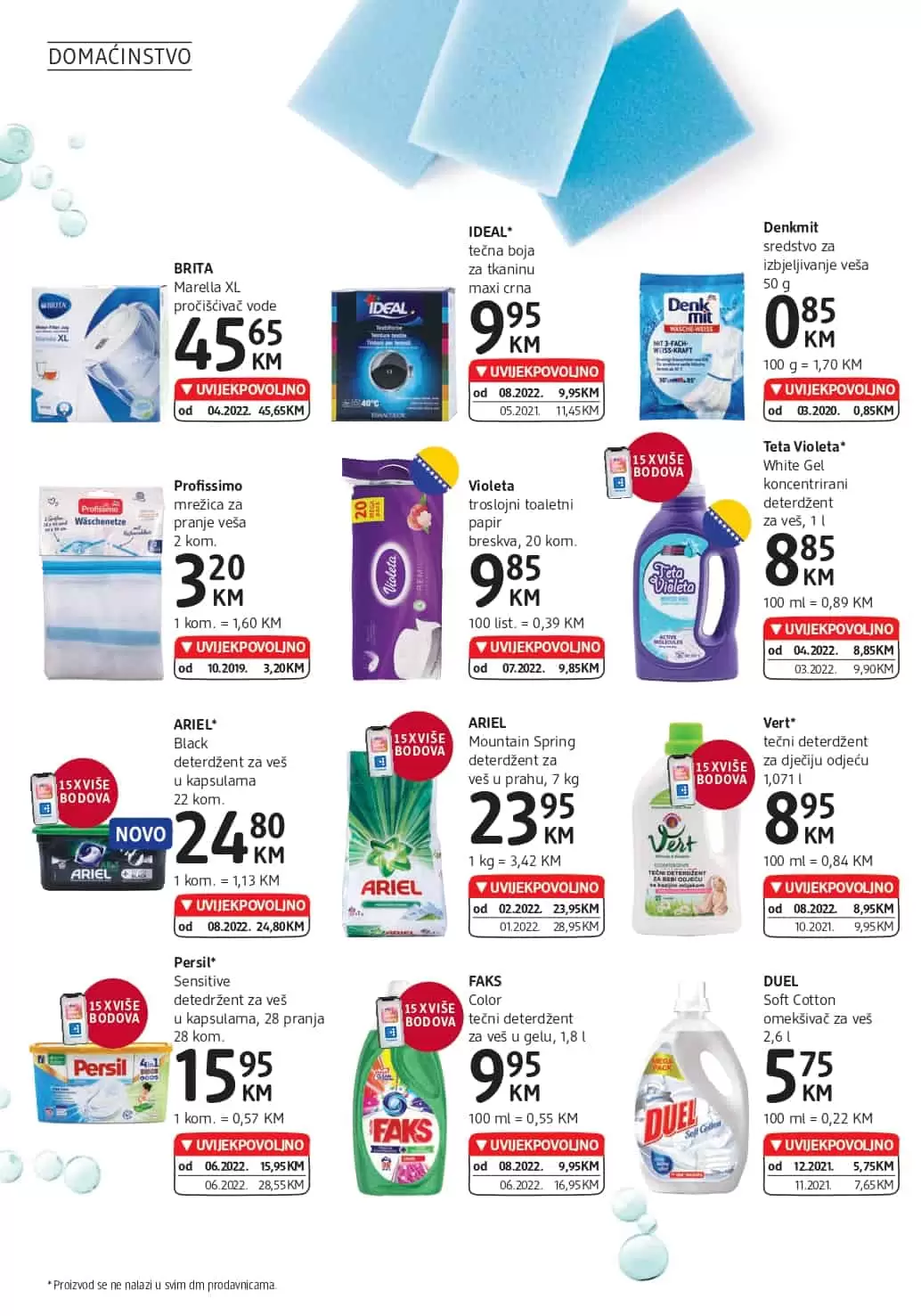 dm Katalog【 UVIJEKPOVOLJNO】avgust 2022! Akcija snizenja 3-16.8.2022.