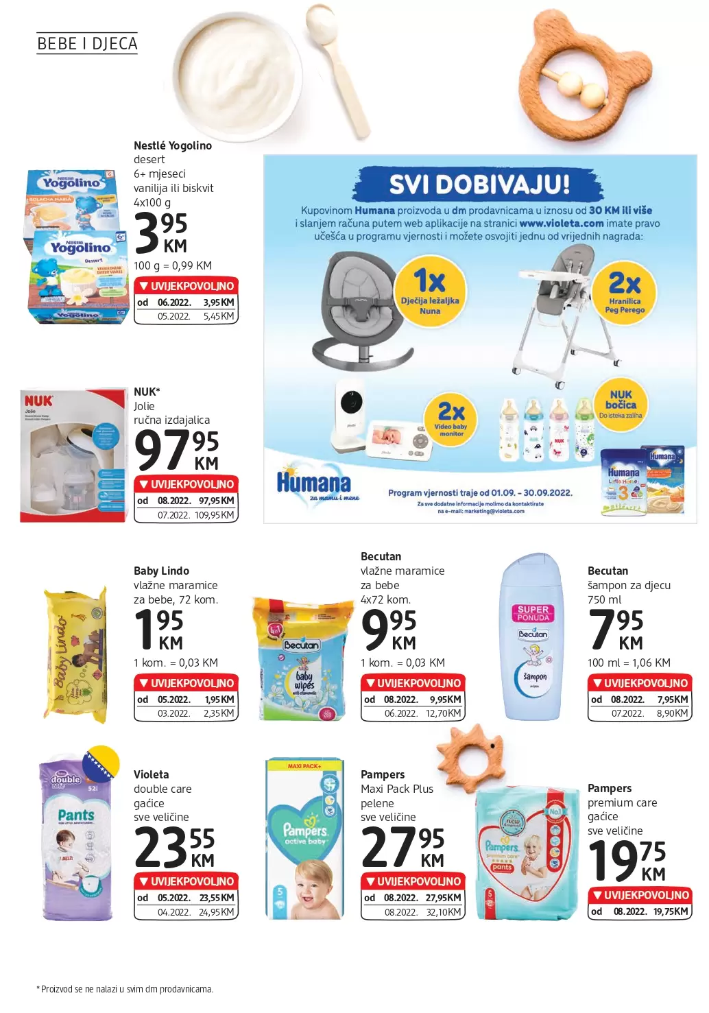 dm katalog UVIJEKPOVOLJNO septembar 2022 ~ dm kataloška akcija sniženja do13.9.2022.