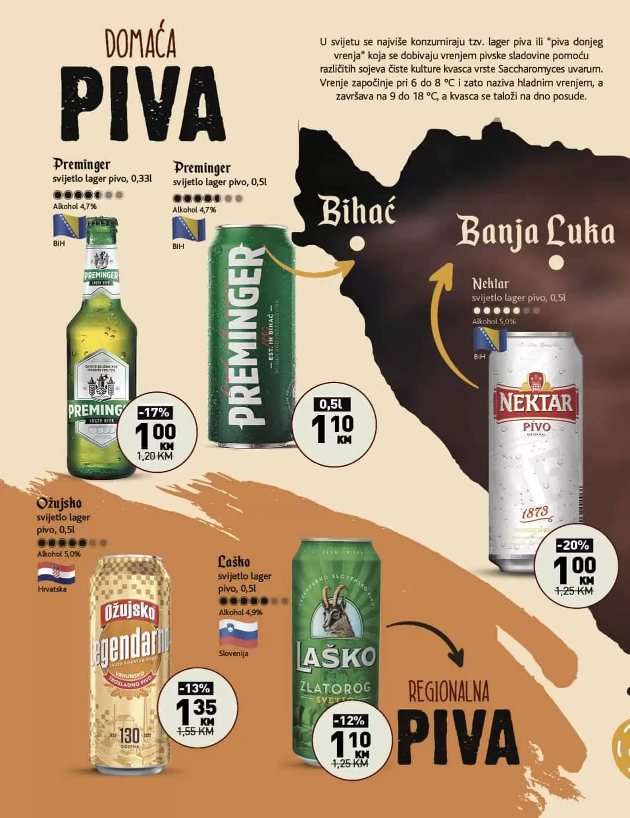 Konzum katalog piva avgust 2022! akcija snizenja 8-31.8.2022.