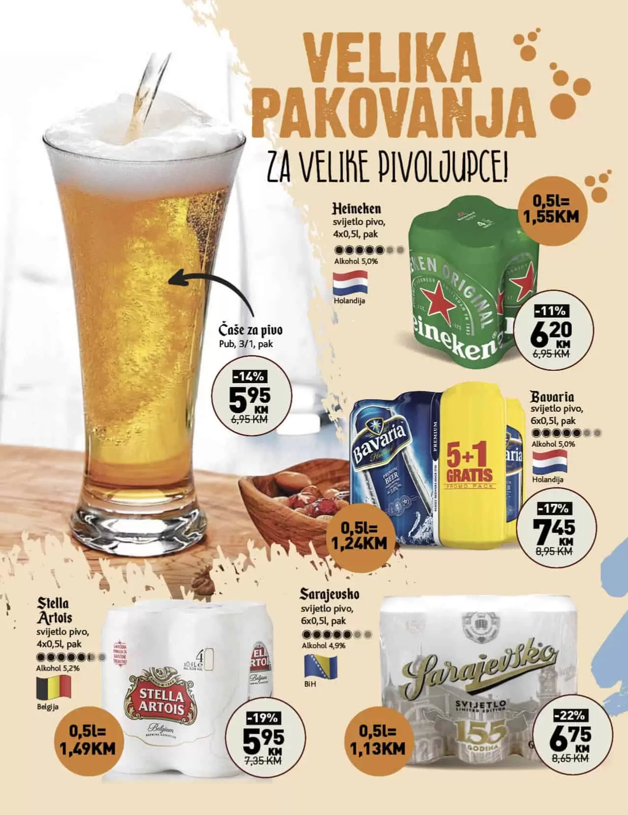 Konzum katalog piva avgust 2022! akcija snizenja 8-31.8.2022.