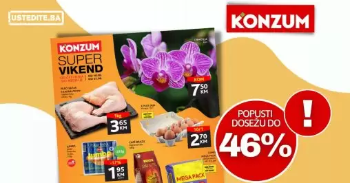 KONZUM vikend akcija avgust 2022 ~ katalog sniženja 18-21.8.2022.