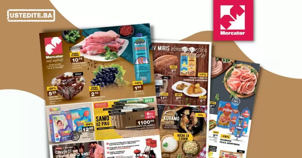 Mercator katalog avgust 2022!【SNIZENJA i do 55%】 akcija 1-14.8.2022.