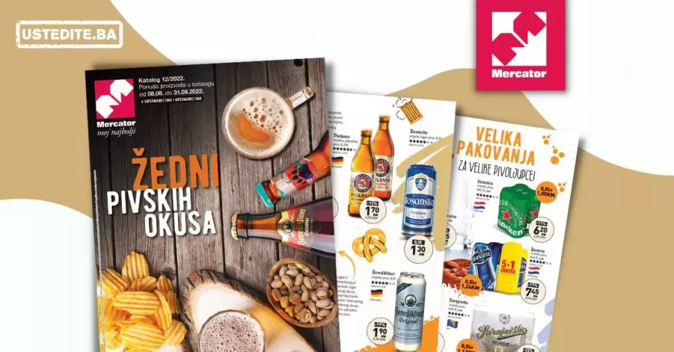 Novi Mercator katalog avgust 2022! Katalog PIVA 8-31.8.2022.
