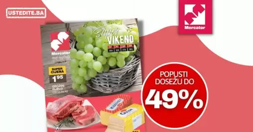 Mercator vikend akcija avgust 2022 ~ Mercator katalog sniženja 25-28.8.2022.