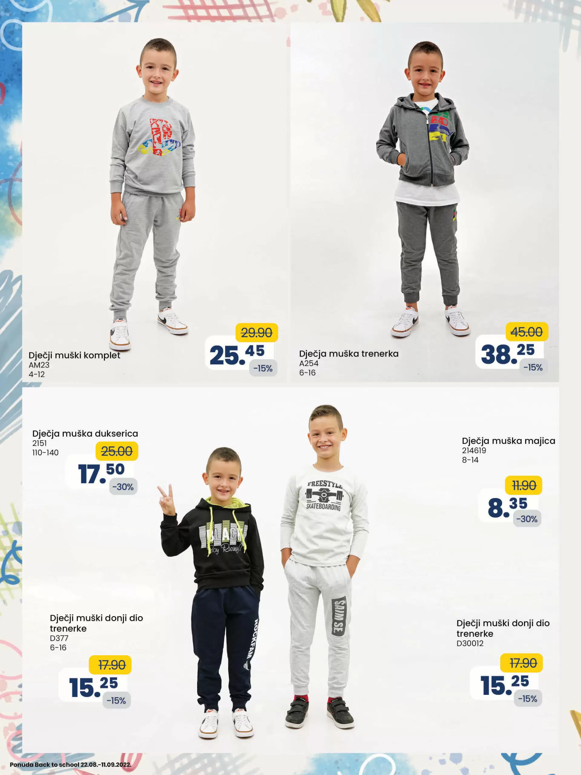 Fis katalog ŠKOLA avgust/septembar 2022 ➤ ŠKOLSKI PRIBOR ~ ODJEĆA ~ OBUĆA akcija sniženja 22.8-11.9.2022.
