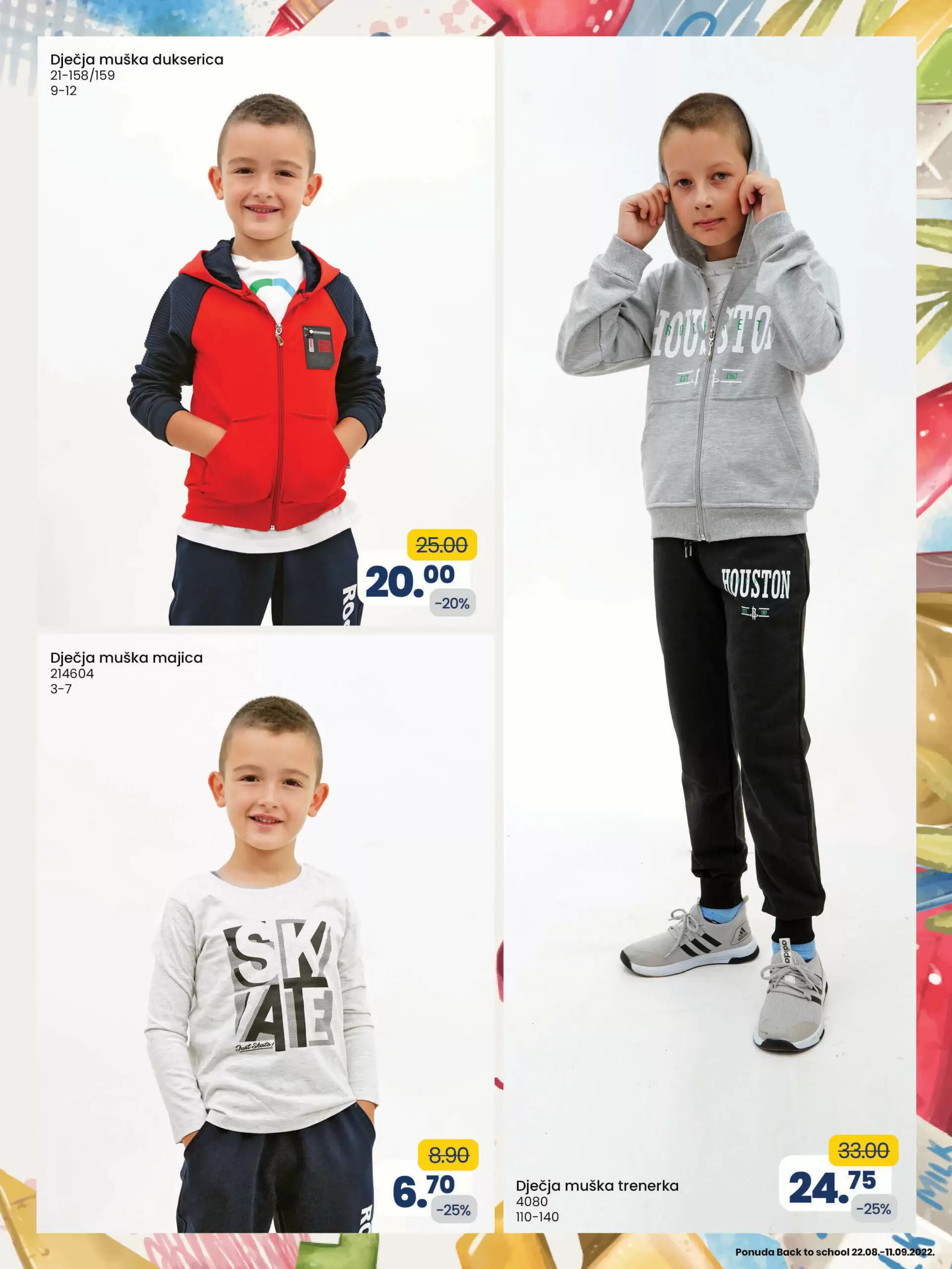 Fis katalog ŠKOLA avgust/septembar 2022 ➤ ŠKOLSKI PRIBOR ~ ODJEĆA ~ OBUĆA akcija sniženja 22.8-11.9.2022.