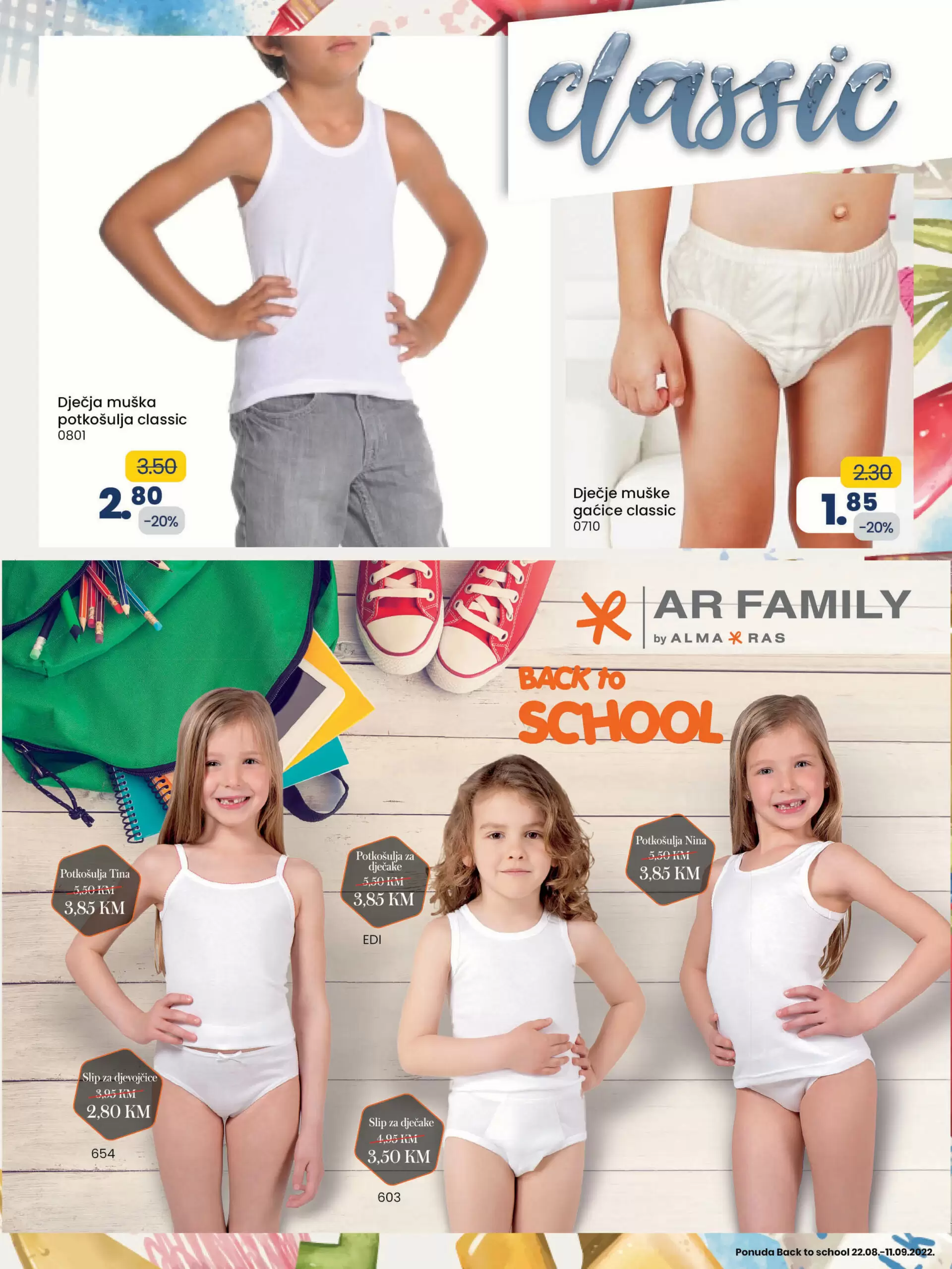 Fis katalog ŠKOLA avgust/septembar 2022 ➤ ŠKOLSKI PRIBOR ~ ODJEĆA ~ OBUĆA akcija sniženja 22.8-11.9.2022.