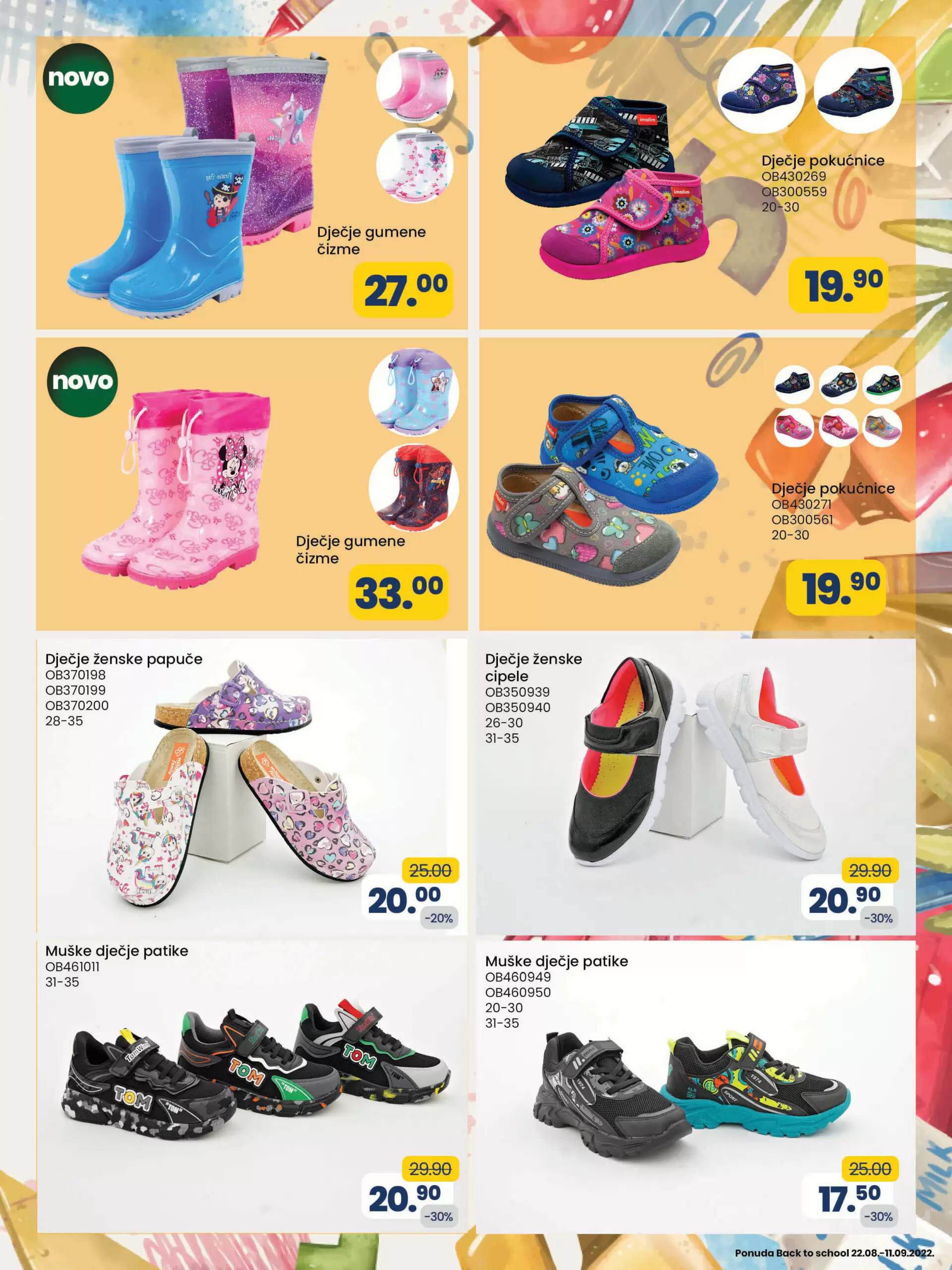 Fis katalog ŠKOLA avgust/septembar 2022 ➤ ŠKOLSKI PRIBOR ~ ODJEĆA ~ OBUĆA akcija sniženja 22.8-11.9.2022.