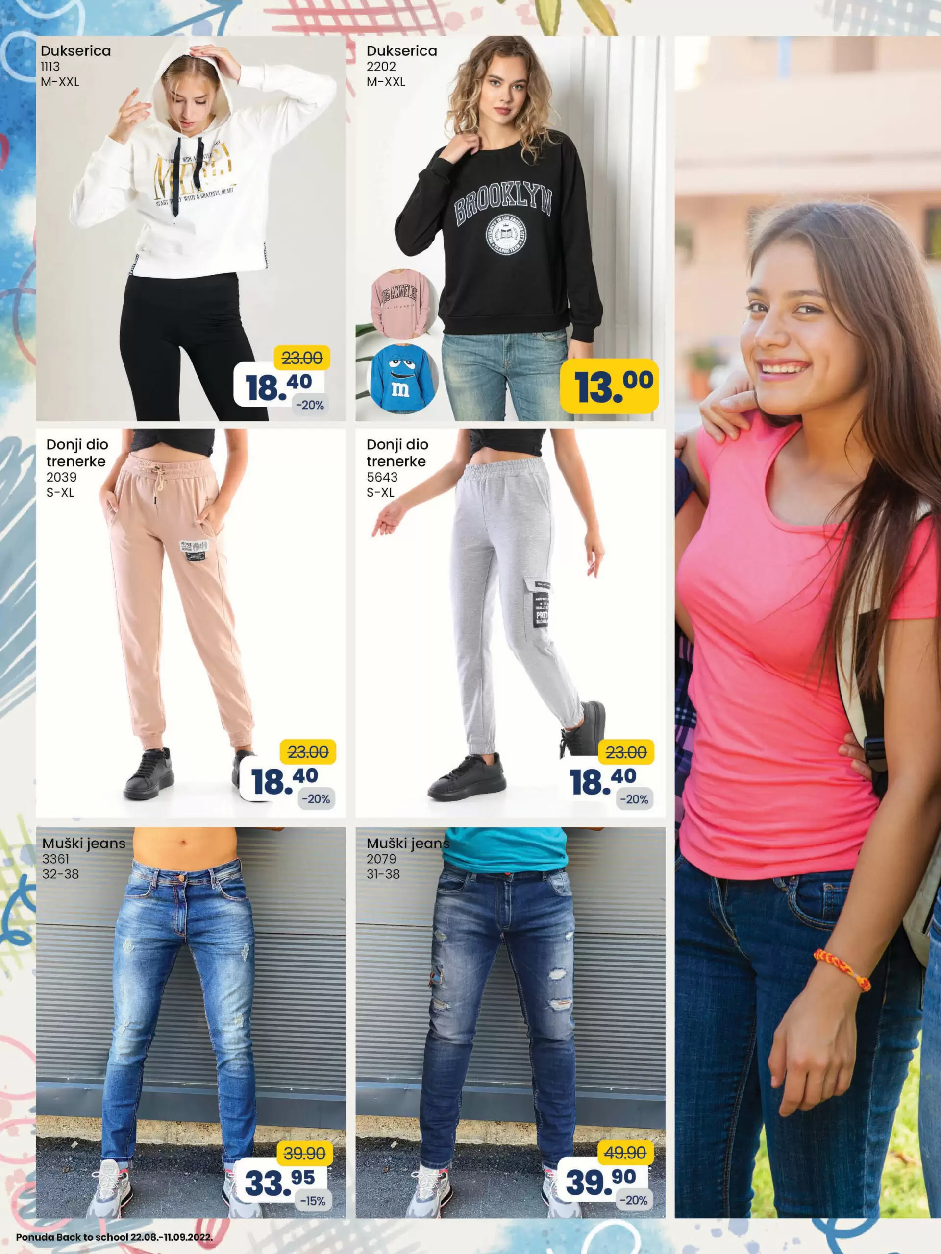 Fis katalog ŠKOLA avgust/septembar 2022 ➤ ŠKOLSKI PRIBOR ~ ODJEĆA ~ OBUĆA akcija sniženja 22.8-11.9.2022.