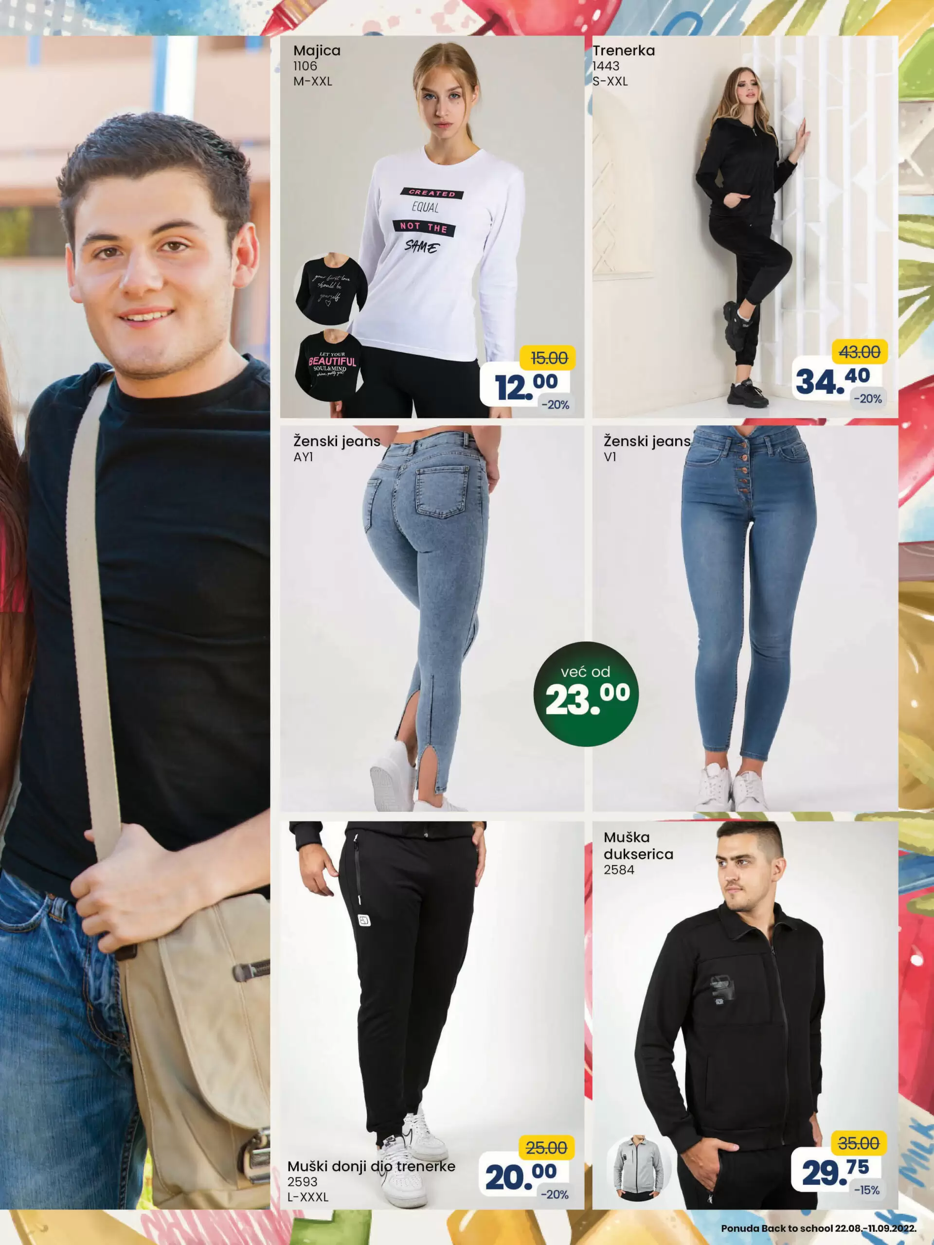 Fis katalog ŠKOLA avgust/septembar 2022 ➤ ŠKOLSKI PRIBOR ~ ODJEĆA ~ OBUĆA akcija sniženja 22.8-11.9.2022.