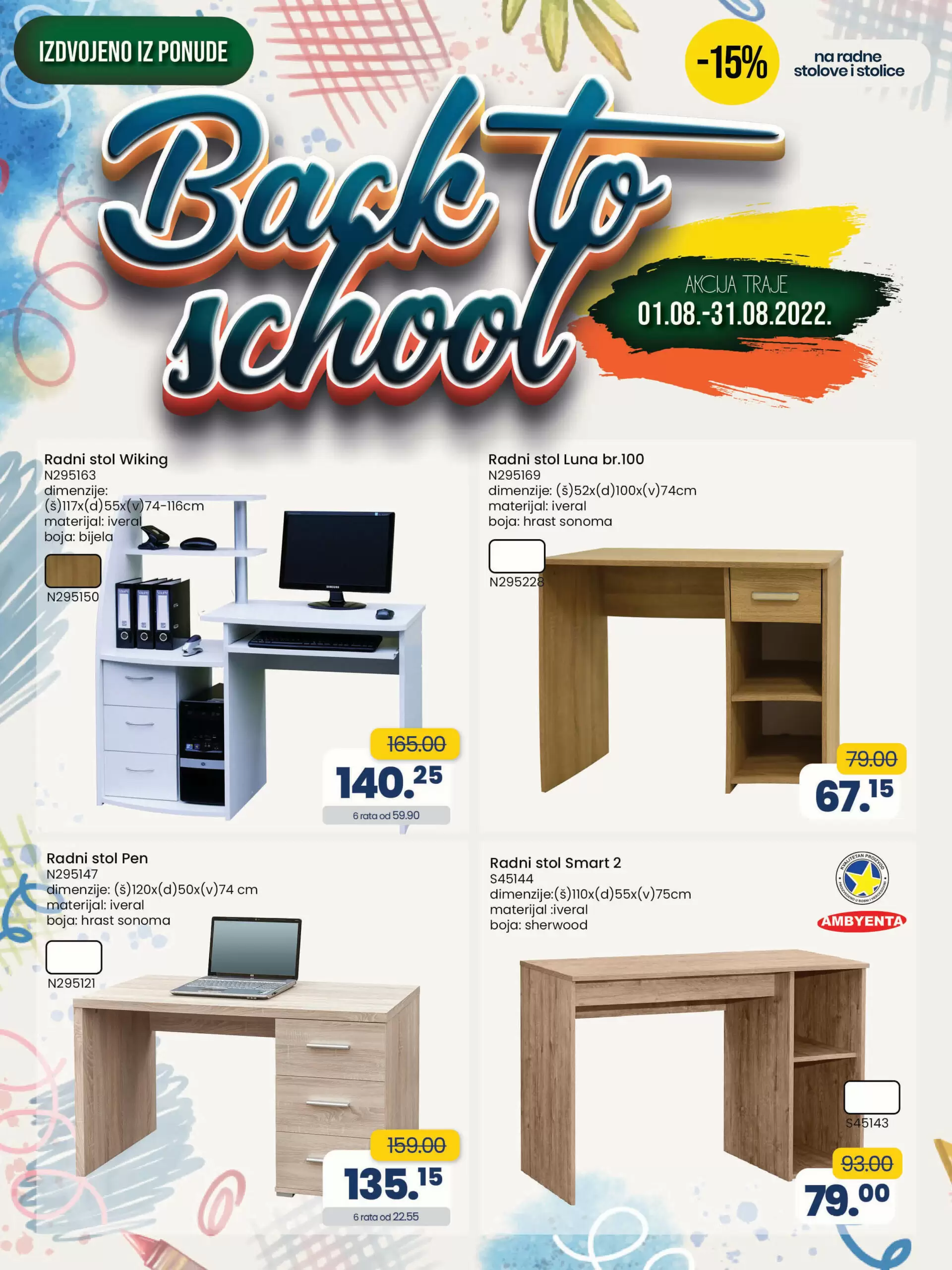 Fis katalog ŠKOLA avgust/septembar 2022 ➤ ŠKOLSKI PRIBOR ~ ODJEĆA ~ OBUĆA akcija sniženja 22.8-11.9.2022.