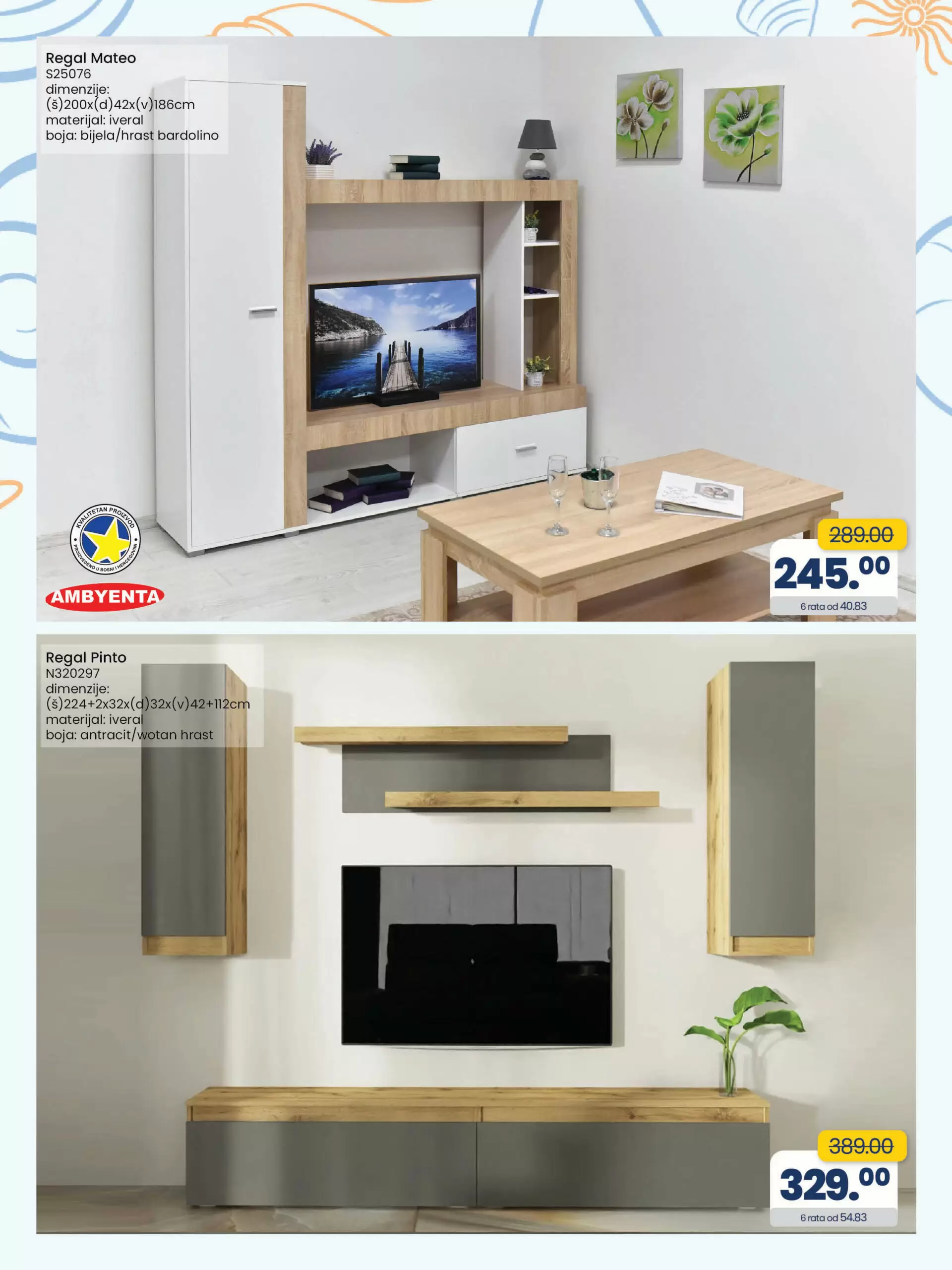 Fis katalog NAMJEŠTAJ super snizenje namještaja do 9.9.2022.