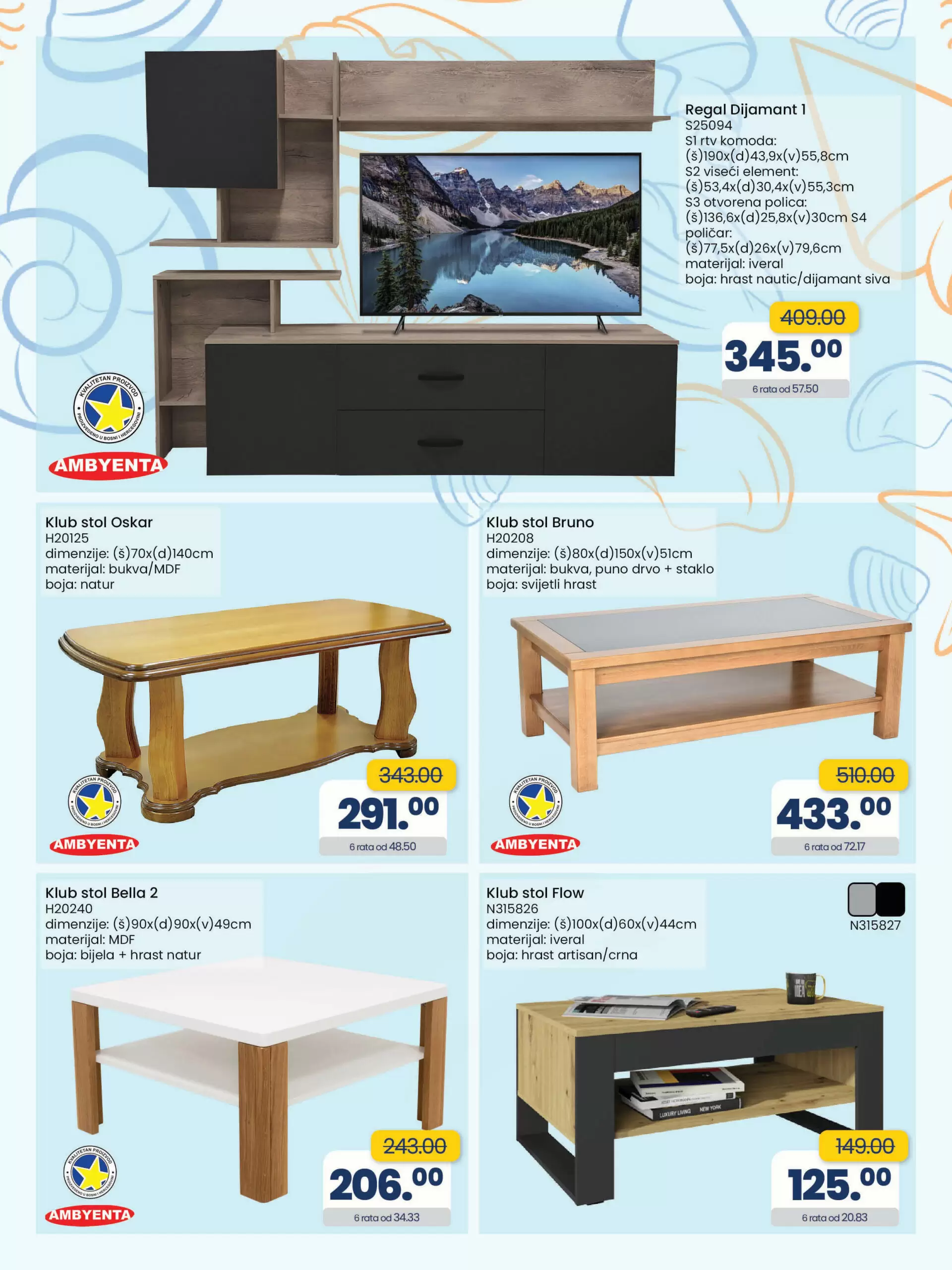 Fis katalog NAMJEŠTAJ Ambyenta super snizenje namještaja do 9.9.2022.