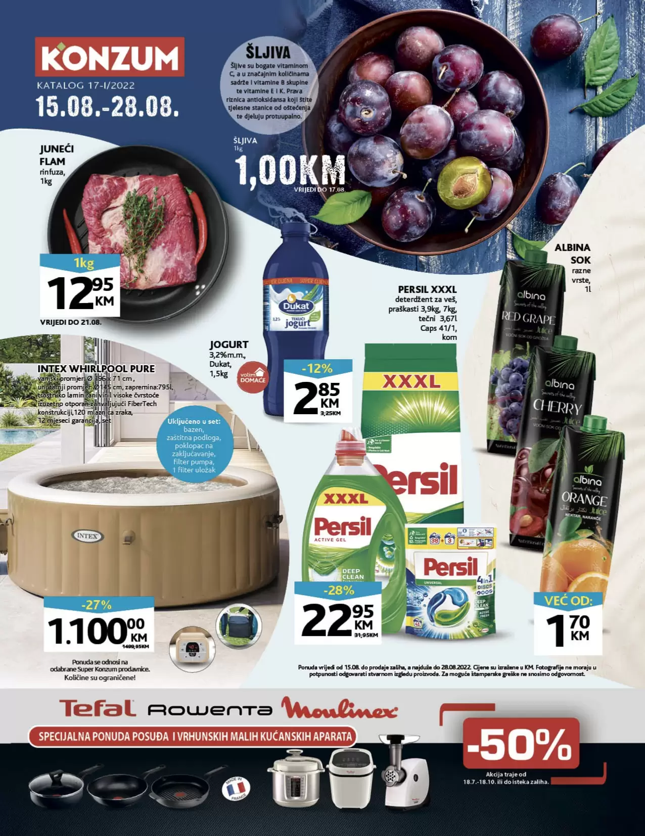 KONZUM akcijski katalog avgust 2022 akcija snizenja 15-28.8.2022.