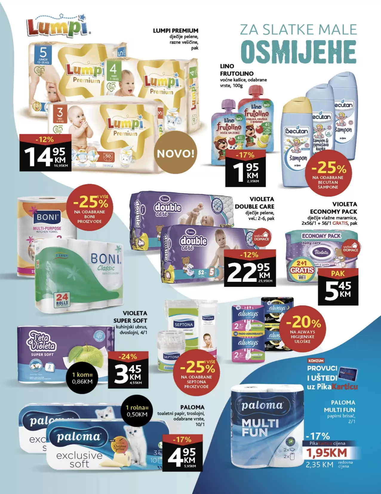 KONZUM akcijski katalog avgust 2022 akcija snizenja 15-28.8.2022.