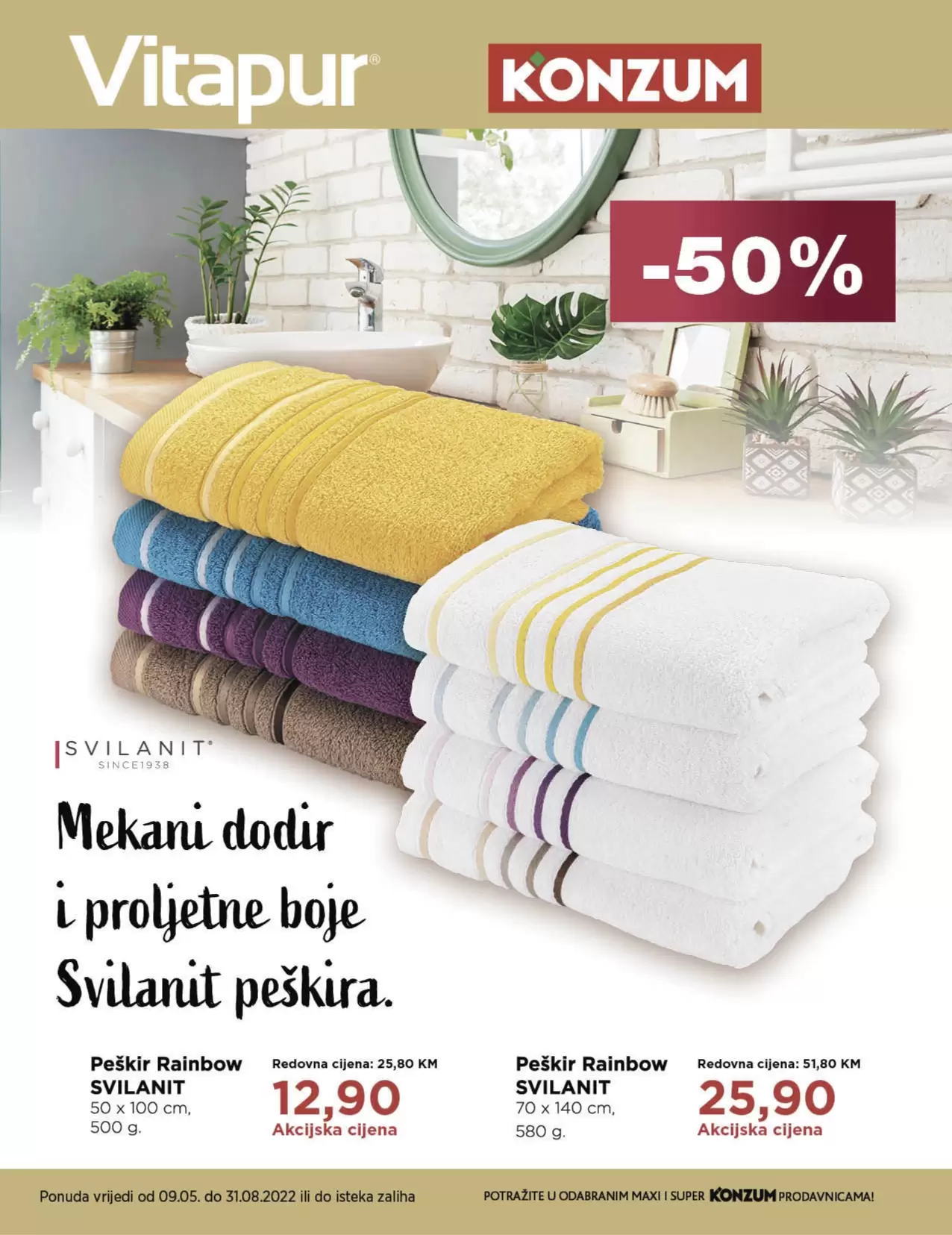 KONZUM akcijski katalog avgust 2022 akcija snizenja 15-28.8.2022.