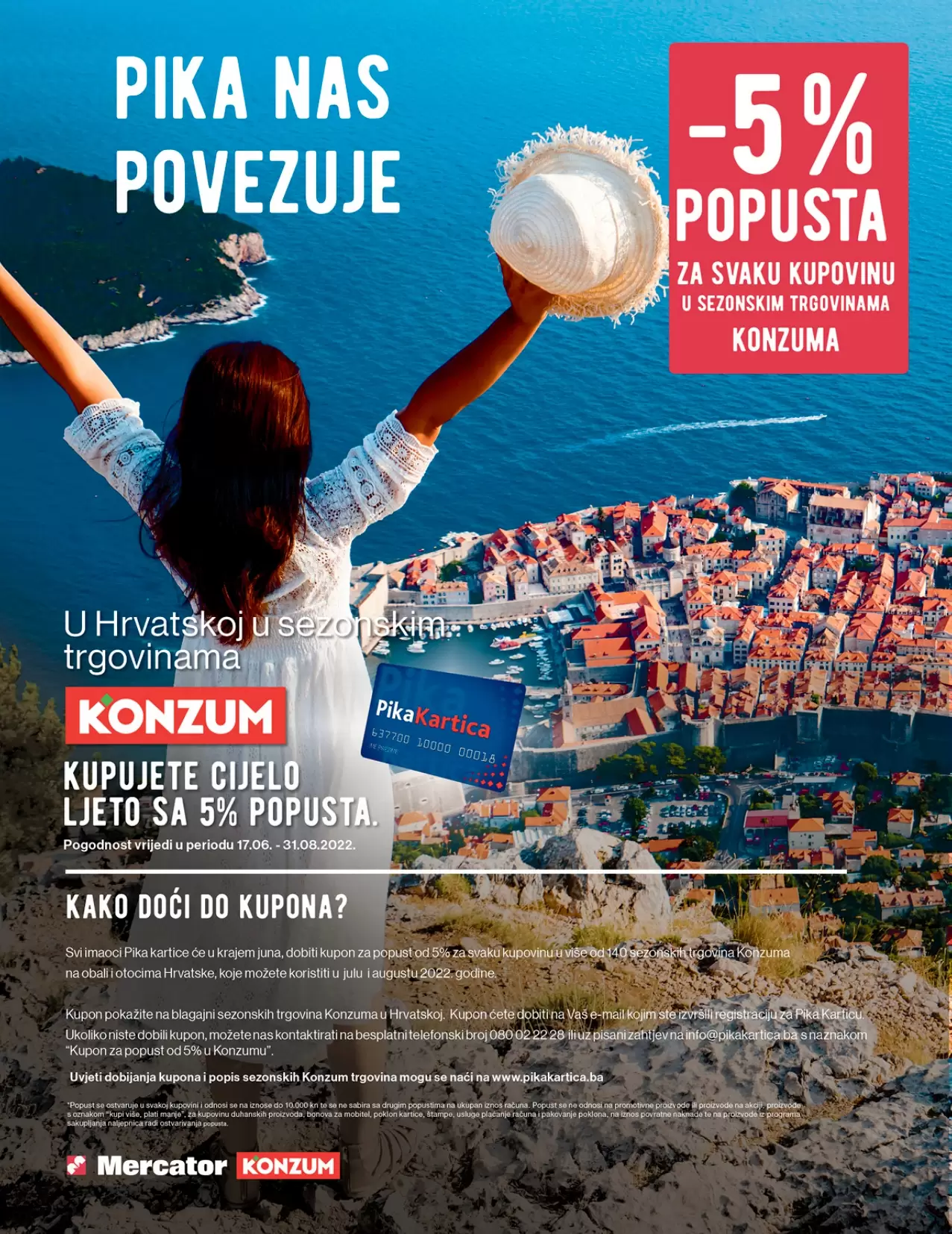 KONZUM akcijski katalog avgust 2022 akcija snizenja 15-28.8.2022.