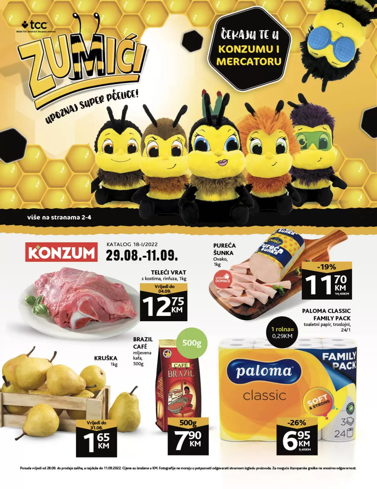 Konzum katalog【ZUMIĆI】septembar 2022 ~ akcija sniženja do 11.9.2022.