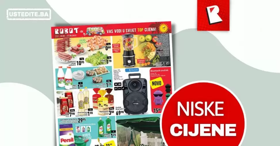 Robot akcija POČETAK SEDMICE avgust 2022 katalog sniženja 15-18.8.2022.
