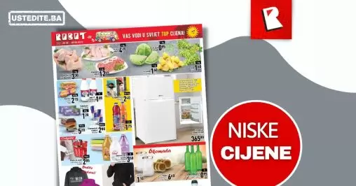 Robot vikend akcija SNIŽENJA do 28.8.2022. ll➤ TRENERKA 9,90 KM