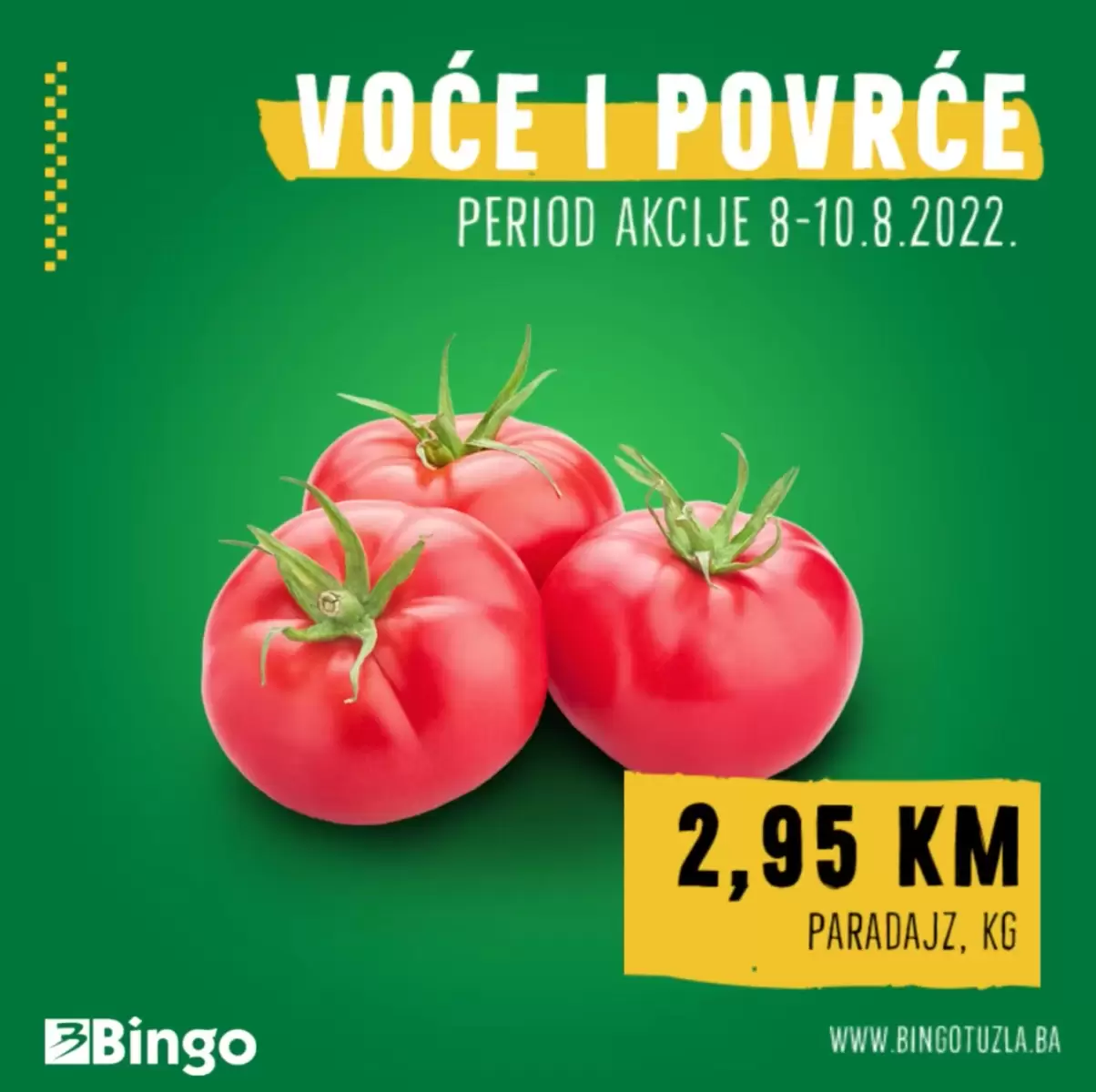 Bingo katalog voce i povrce SUPER CIJENE avgust 2022 katalog snizenja 8-10.8.2022.