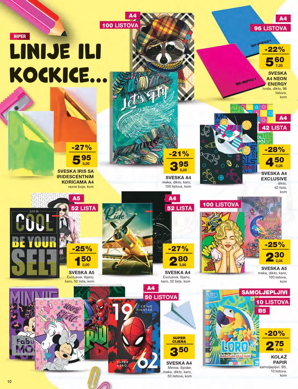 Mercator katalog ŠKOLA avgust/septembar 2022 RUKSACI~ ŠKOLSKI PRIBOR akcija 11.8-18.9.2022.