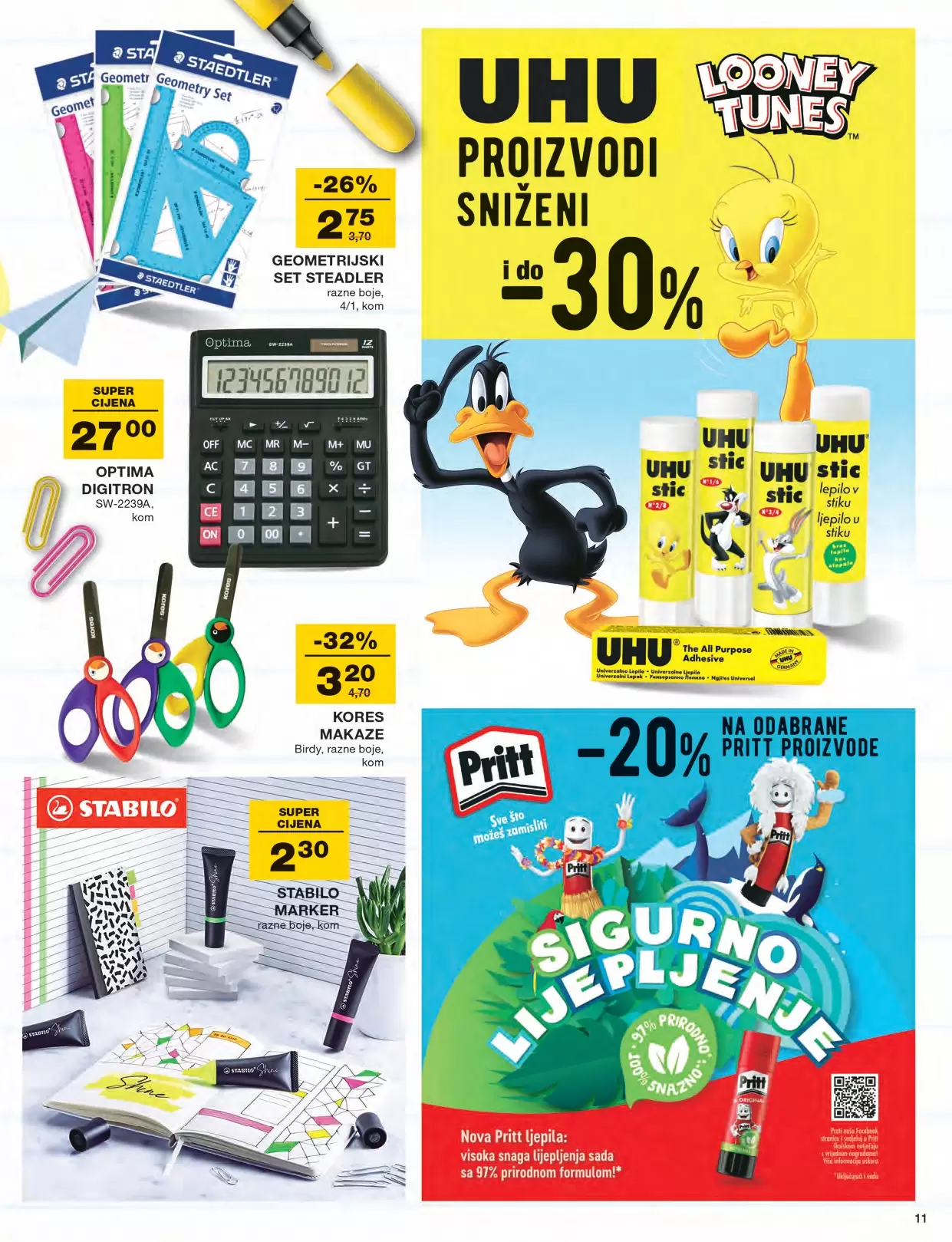Mercator katalog ŠKOLA avgust/septembar 2022 RUKSACI~ ŠKOLSKI PRIBOR akcija 11.8-18.9.2022.