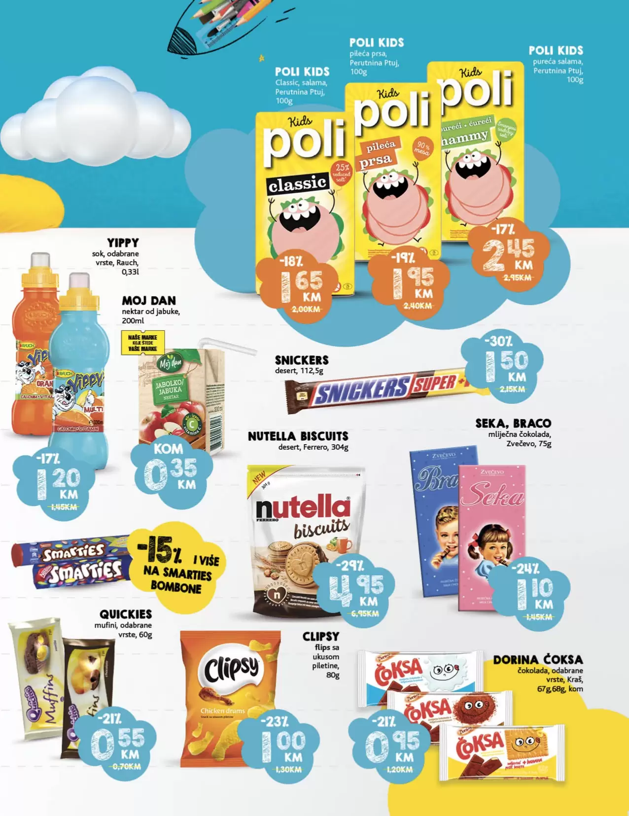 Konzum katalog ŠKOLA avgust 2022! ŠKOLSKI PRIBOR super cijene!