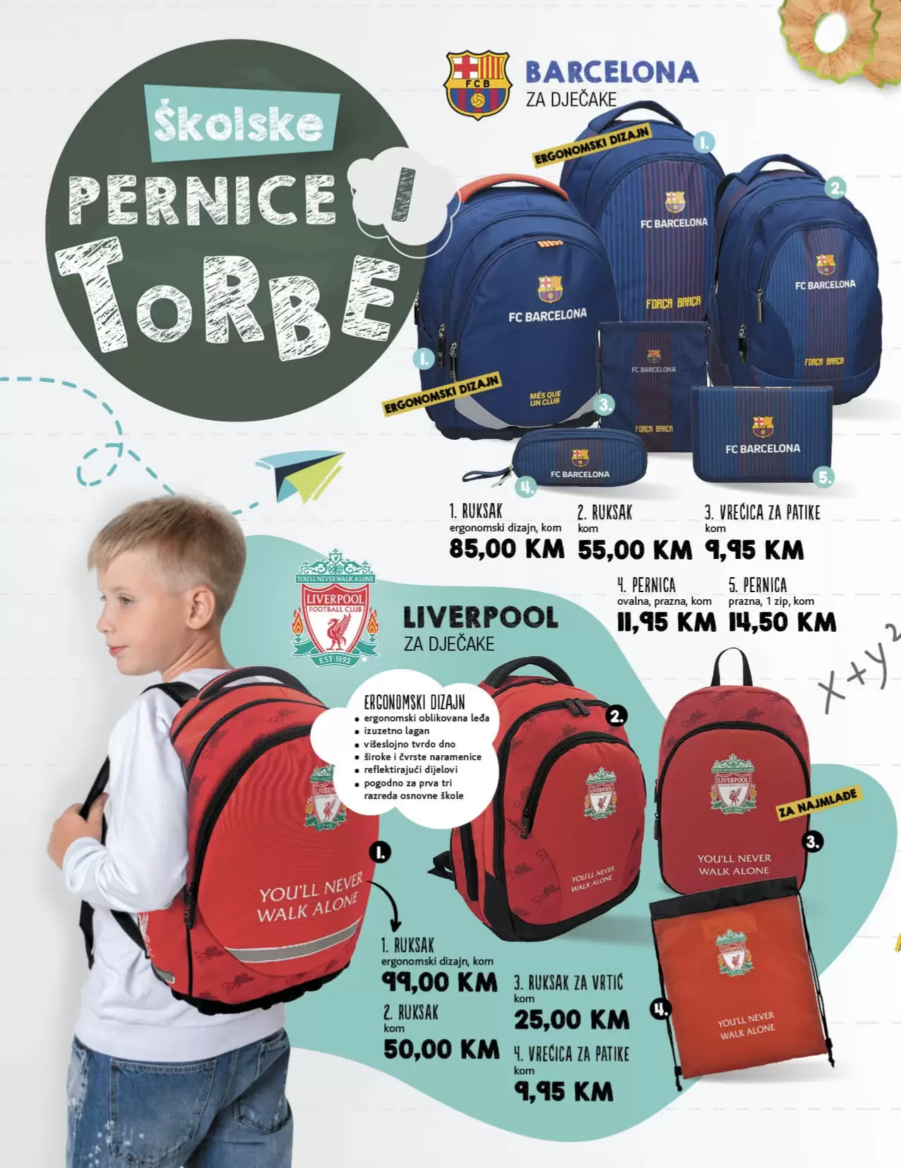 Konzum katalog ŠKOLA avgust 2022! ŠKOLSKI PRIBOR super cijene!