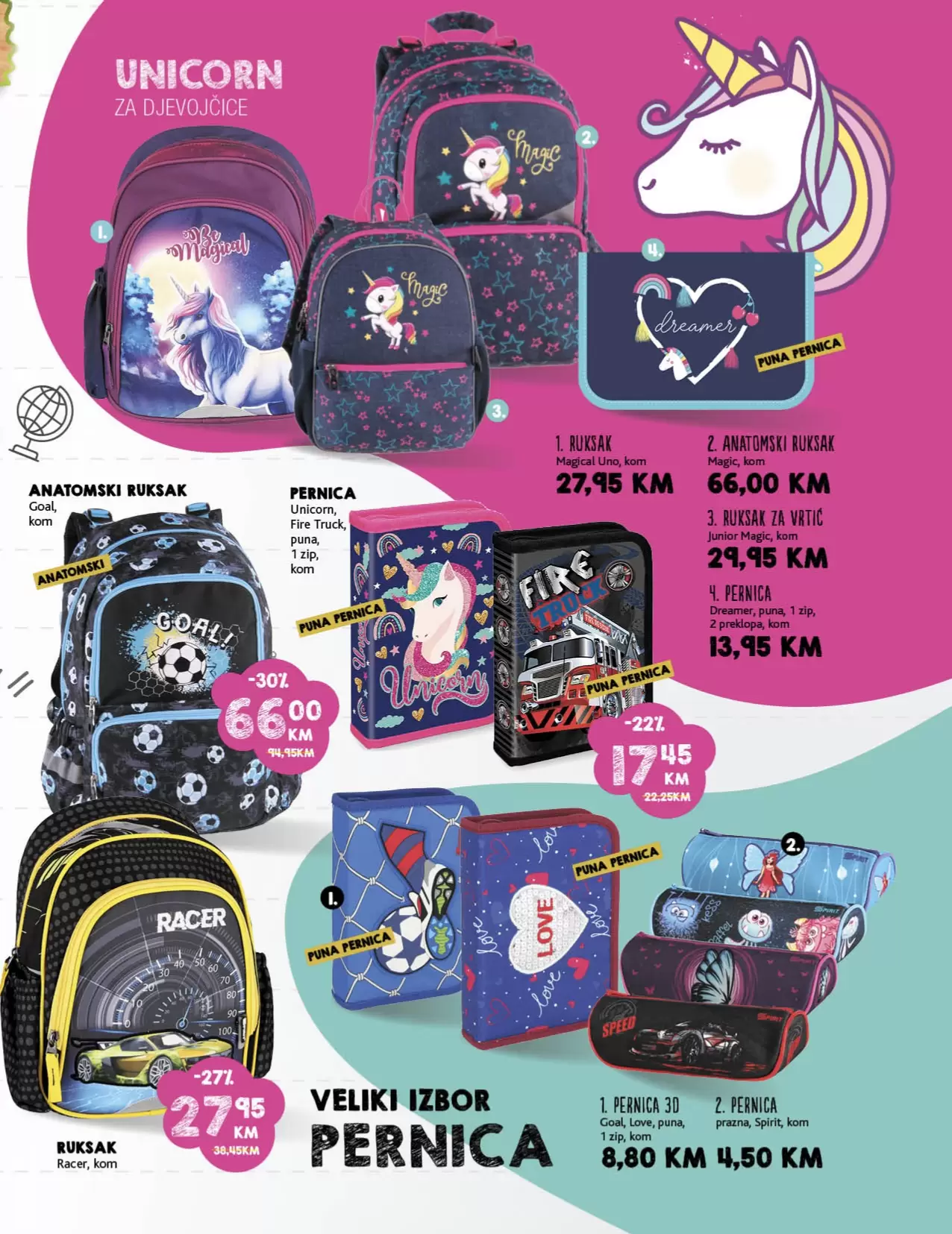 Konzum katalog ŠKOLA avgust 2022! ŠKOLSKI PRIBOR super cijene!