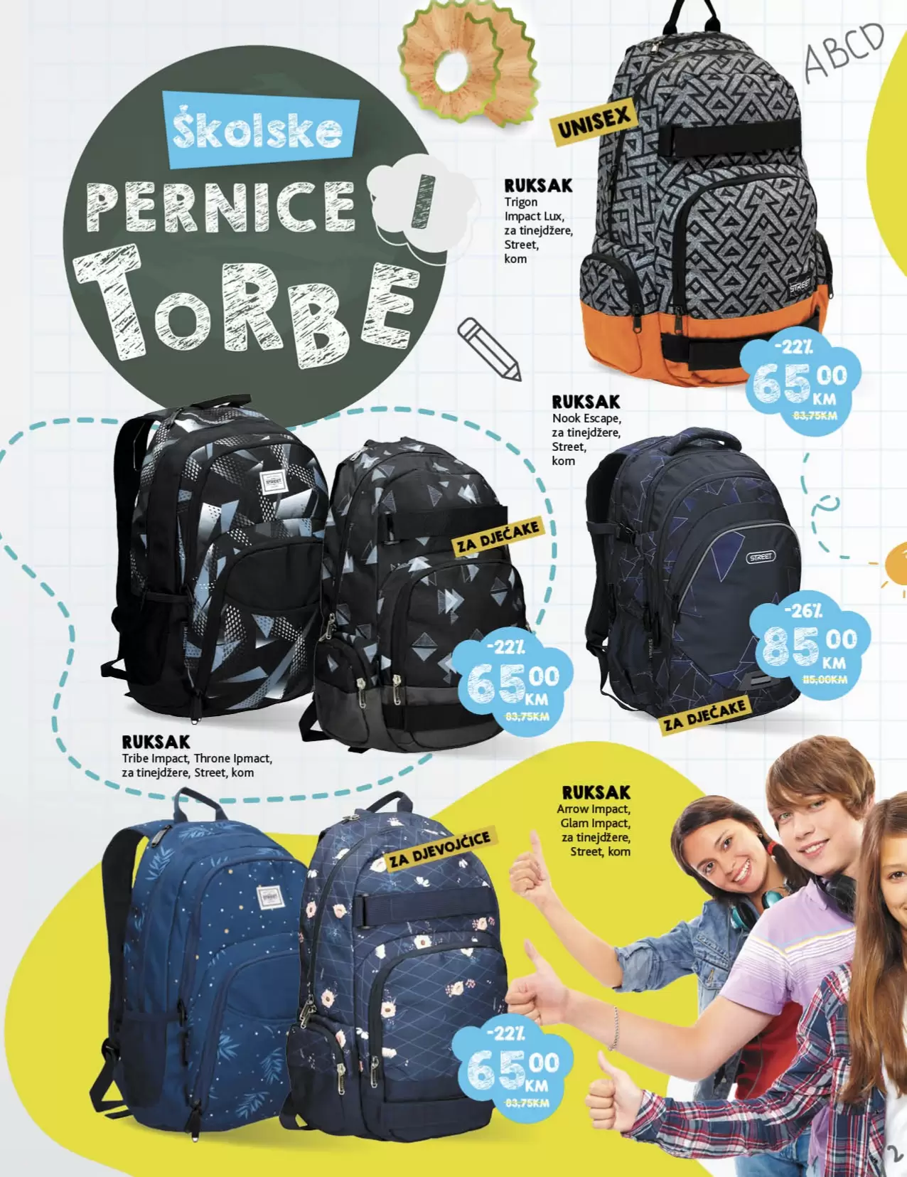 Konzum katalog ŠKOLA avgust 2022! ŠKOLSKI PRIBOR super cijene!