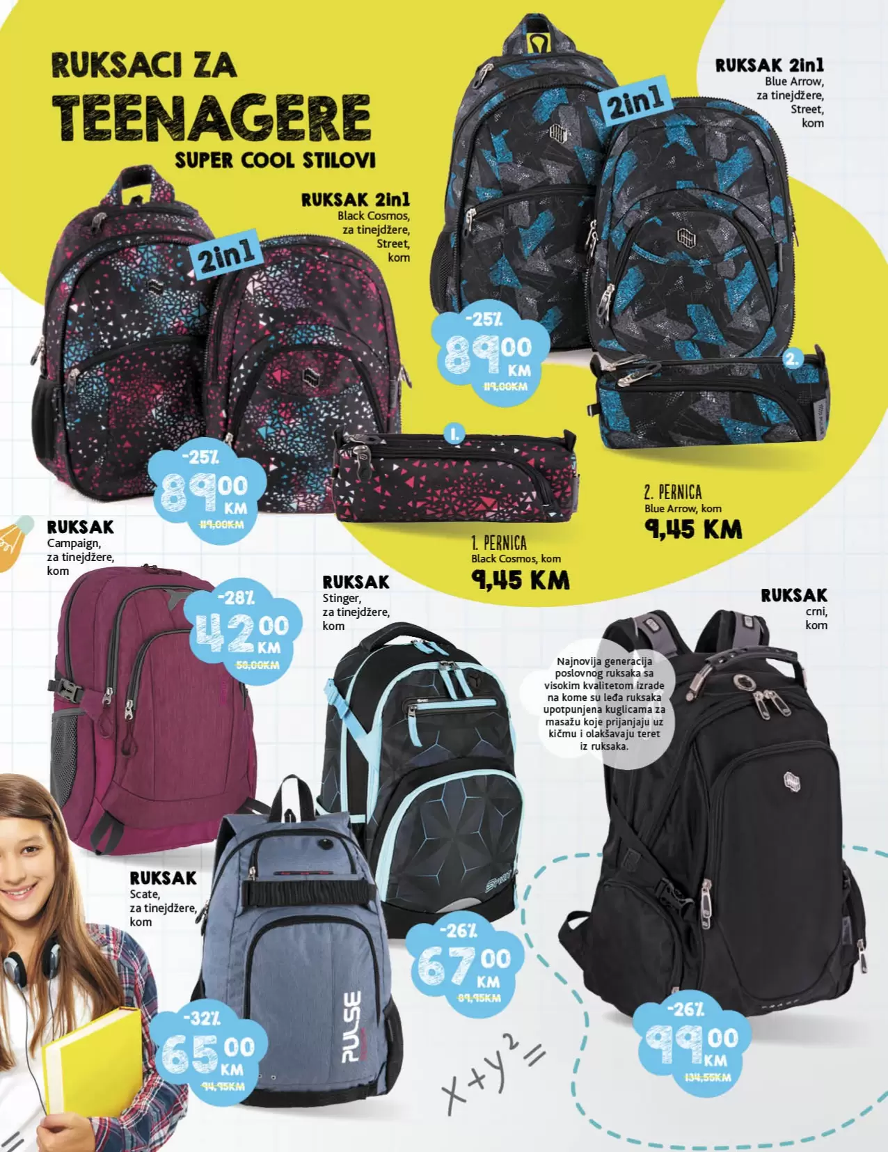 Konzum katalog ŠKOLA avgust 2022! ŠKOLSKI PRIBOR super cijene!