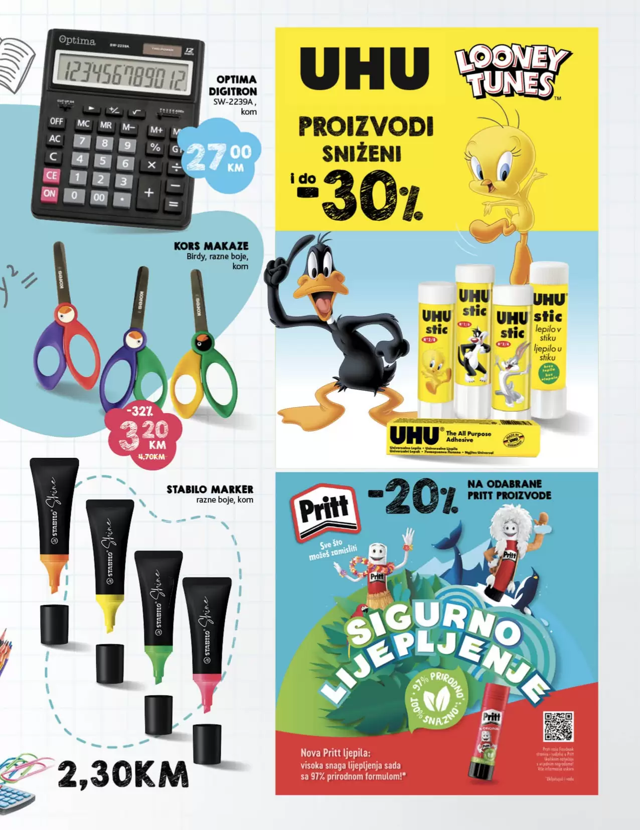 Konzum katalog ŠKOLA avgust 2022! ŠKOLSKI PRIBOR super cijene!