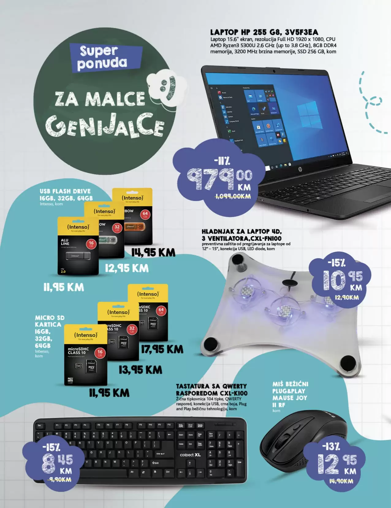 Konzum katalog ŠKOLA avgust 2022! ŠKOLSKI PRIBOR super cijene!