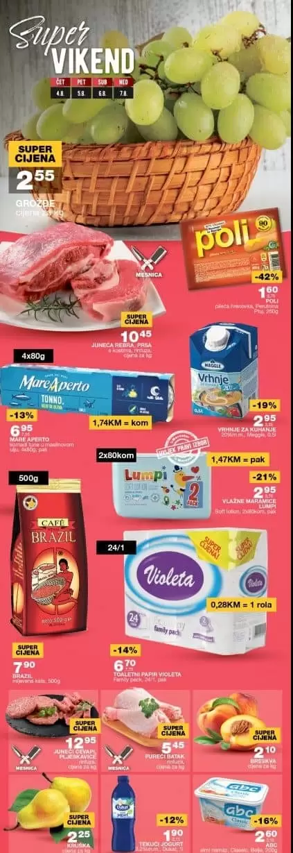 MERCATOR super vikend avgust 2022 katalog sniženja 4-7.8.2022.