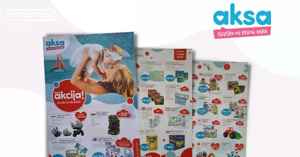 Aksa katalog avgust 2022! Akcija sniženja 1-31.8.2022.