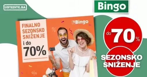 Bingo FINALNO SNIŽENJE do 70% avgust 2022