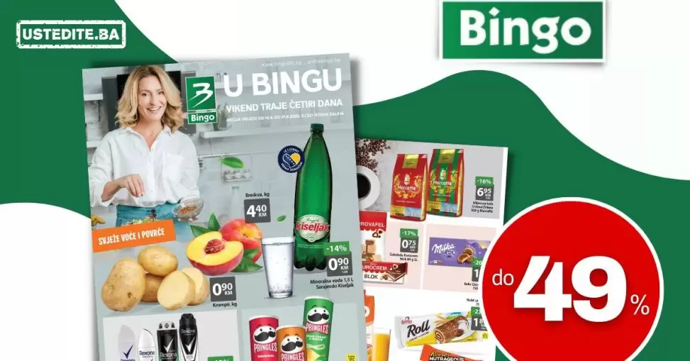 BINGO vikend akcija avgust 2022 💰 katalog sniženja 18-21.8.2022.