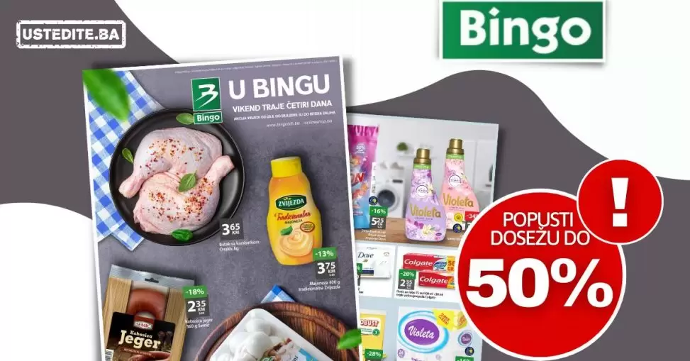 Bingo vikend akcija avgust 2022 ~ Bingo katalog sniženja 25-28.8.2022.